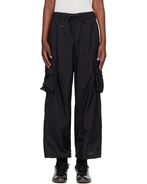 Y-3 Nylon Wired 3 Stripes Cargo Pants - Black
