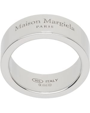 Maison Margiela Logo Reference Ring - Metallic