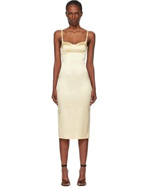 Mugler Lingerie Midi Dress - Black