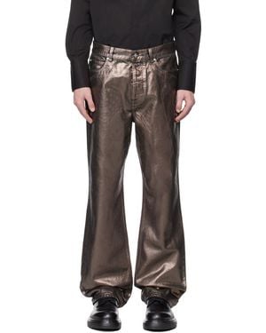 Ferragamo Coated Non-Elastic Jeans - Black