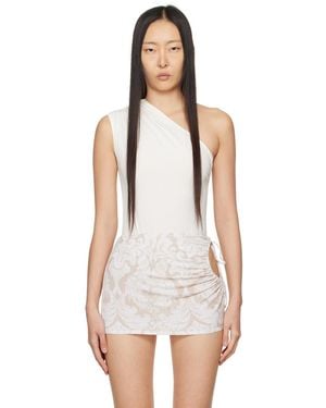 Miaou Off-white Jade Bodysuit - Black