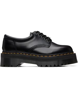Dr. Martens 8053 Quad Smooth Leather Platform Derbys - Black