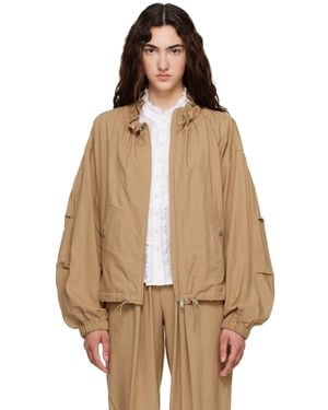 Isabel Marant Khaki Plume Jacket - Brown