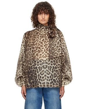 Zimmermann Illustration Billow Blouse - Blue