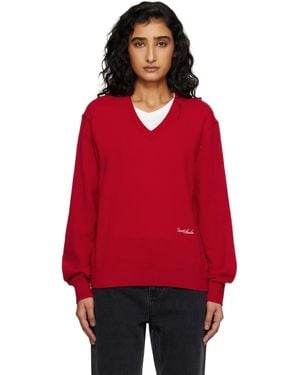 DUNST Pull Rouge À Col En V