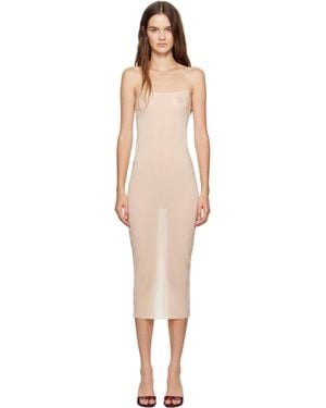 Poster Girl Lace-Up Back Midi Dress - Black