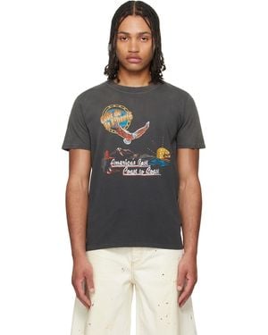 Cout de la Liberte Freddie 'Coast To Coast' Emb/T-Shirt - Grey