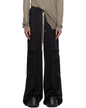 Rick Owens Hollywood Cargobelas Cargo Trousers - Black