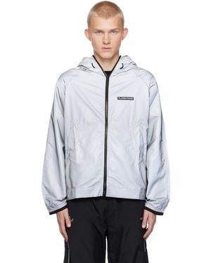 PLACES+FACES Reflective Windbreaker Jacket - Grey