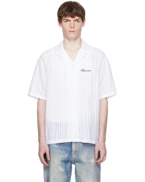 Represent Embroide Bowling Shirt - White