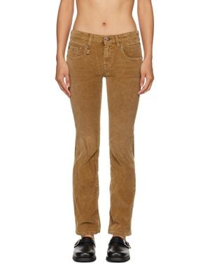 R13 Boy Kick Pants - Brown