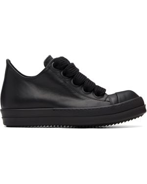 Rick Owens Tower Jumbolace Low Sneaks Trainers - Black
