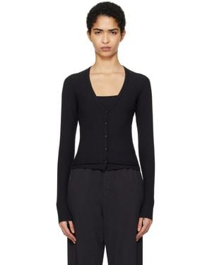 Skims Soft Lounge Cardigan - Black