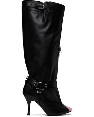 August Barron Unzipped Tall Boots - Black