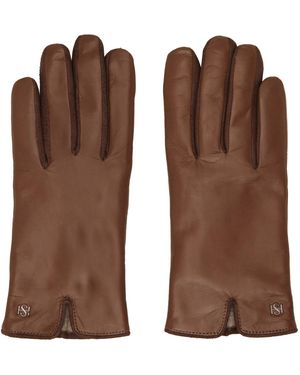 Handsome Stockholm Gants Bruns Exclusifs À Ssense - Marron
