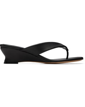 Le Monde Beryl Micro Wedge Thong Heeled Sandals - Black