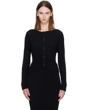 Issey Miyake Spongy Cardigan - Black