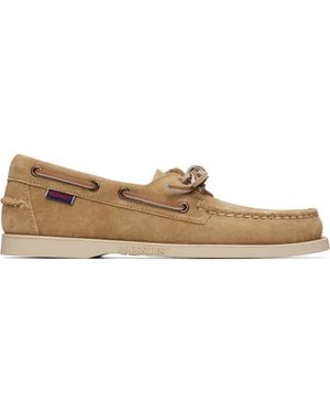 Sebago Portland Flesh Out Boat Shoes - Natural