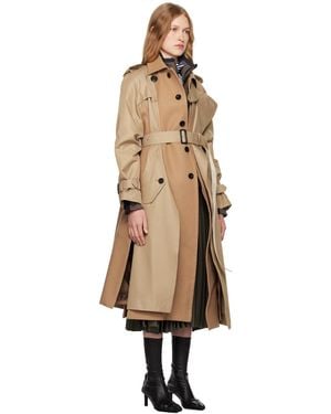 Sacai キルティングレイヤードリップストップコート Sacai】サカイ リップストップ キルティングコート (sacai