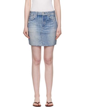 Rag & Bone Miramar Ponte Miniskirt - Blue