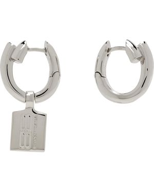 Balenciaga Saint-Germain Tag Earrings - Metallic