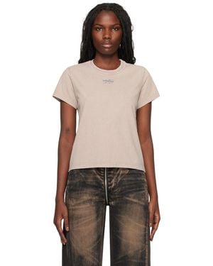 T By Alexander Wang トープ Blade Logo エンボス Tシャツ - ブラック