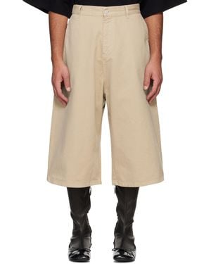 Abra Maxi Denim Shorts - Natural