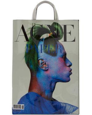 Acne Studios White Acne Paper Baker Tote