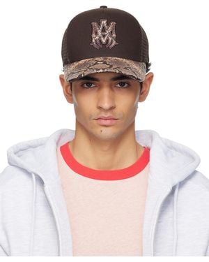 Amiri Ma Snake Trucker Cap - Brown