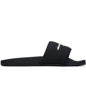 Alexander Wang ブラック Aw プールスライド