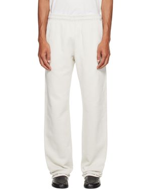 Entire studios Off- Straight Leg Joggers - White