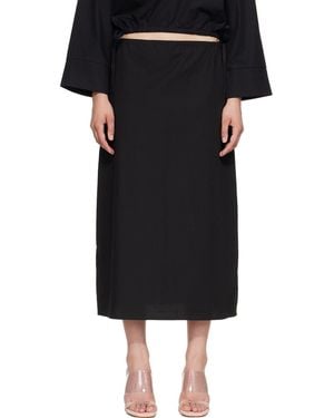 Brooke Callahan Column Maxi Skirt - Black