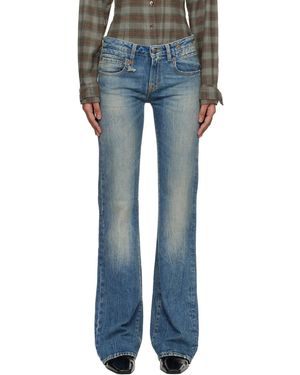 R13 Boy Flare Jeans - Blue