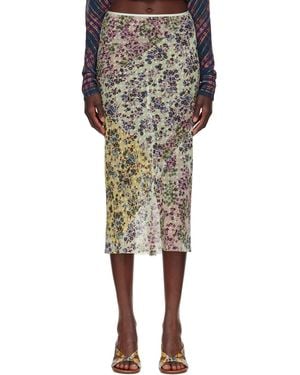 Dries Van Noten Jacquard Midi Skirt - Multicolor