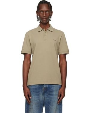 BOSS Pallas Cotton Piqué Embroidered Logo Polo - Multicolour