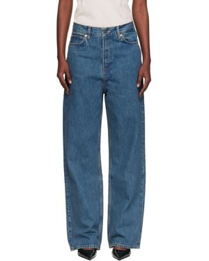 Wardrobe NYC Low-Rise Jeans - Blue