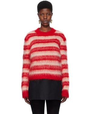 Marni ボーダー セーター - レッド