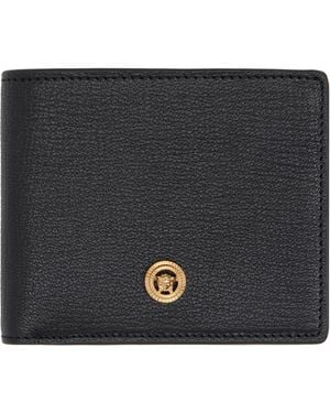 Versace Medusa Biggie Bifold Wallet - Black