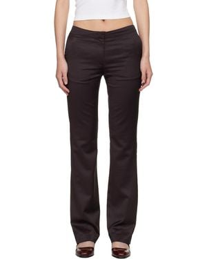 Our Legacy Burgundy Poise Pants - Black