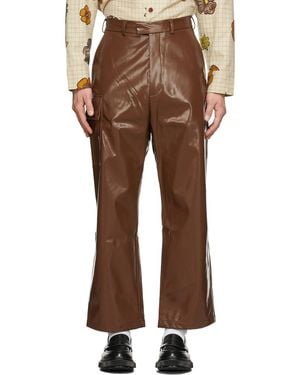 Cmmn Swdn Pvc Jax Cargo Trousers - Brown