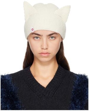 Charles Jeffrey Off- Ears Rib Beanie - Blue