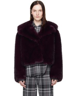 Stand Studio Samara Faux-Fur Jacket - Blue