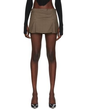 BONBOM Pleated Miniskirt - Black