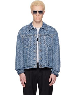 Lanvin Lunar Year Jacquard Denim Jacket - Blue