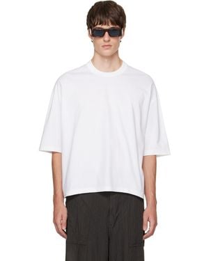 Comme des Garçons Cotton Jersey Slightly Brushed T-Shirt - White