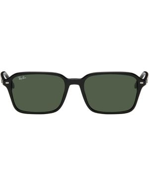 Ray-Ban ブラック Raimond サングラス - グリーン