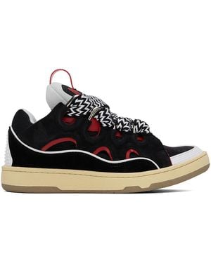 Lanvin Ssense限定 ブラック Curb レザースニーカー