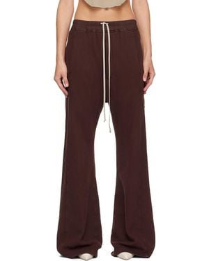 Rick Owens Burgundy Concordians Pusher Lounge Trousers - Red