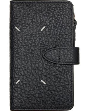 Maison Margiela Four Stitches Zip Card Holder - Grey