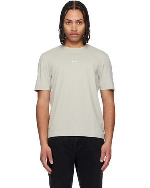 BOSS Stretch-Cotton Contrast Logo T-Shirt - Black